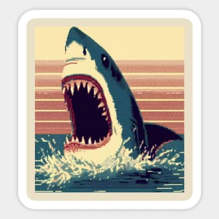 Shark Week Vintage Graphic Sticker